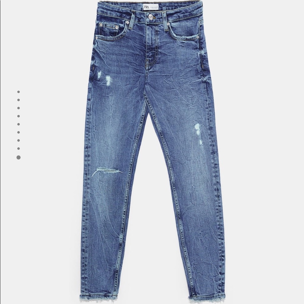 Zara mid rise skinny jeans